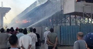 حريق في جسر قيد الإنشاء غرب الإسكندرية تمت السيطرة عليه