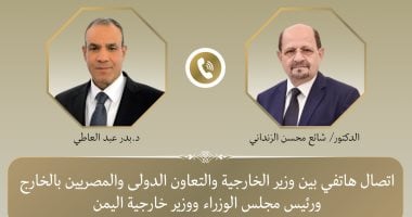 مصر تؤكد دعمها لوحدة اليمن في اتصال هاتفي مع وزير الخارجية اليمني