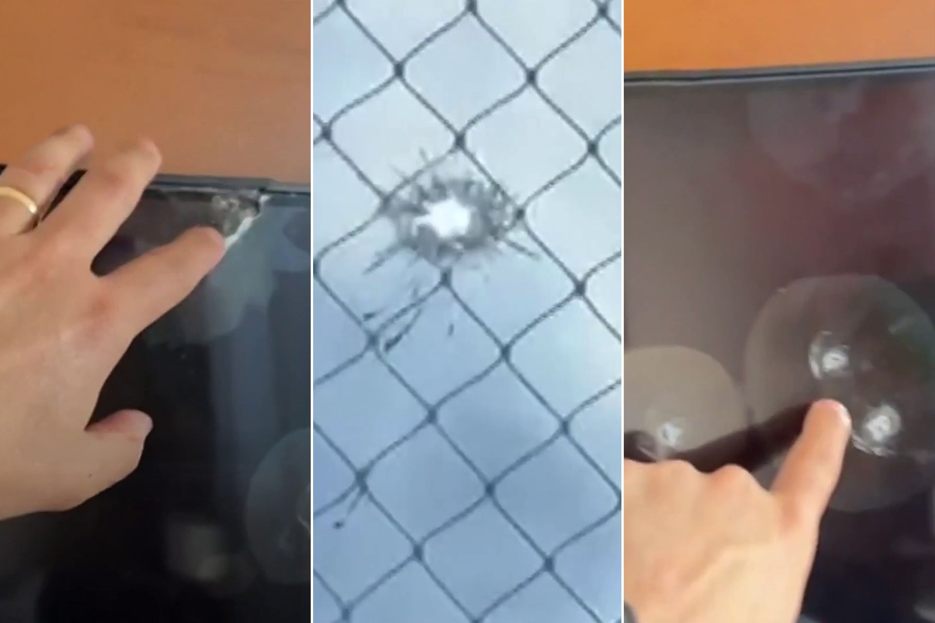 رصاصة طائشة تستقر في شاشة تلفاز في شقة في ريو دي جانيرو